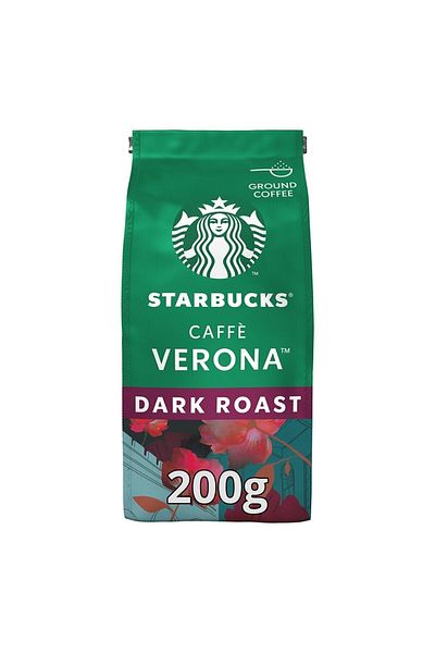 Nescafe Starbuck Coffee Verona Blend Dark Roast Ground Coffee 200 Grams
