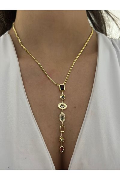MyladyAccessoriess 7 Element Color Necklace (Steel)