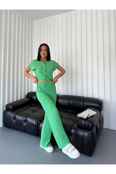 Welsoft Drawstring Crop Suit