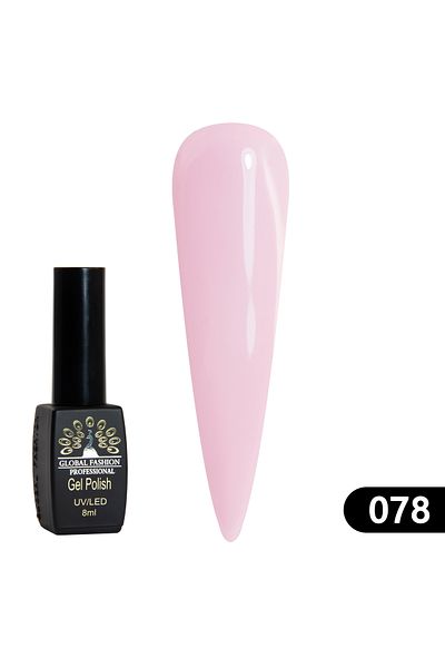 global fashion Oja semipermanenta BLACK ELITE, Global Fashion 8 ml, 078
