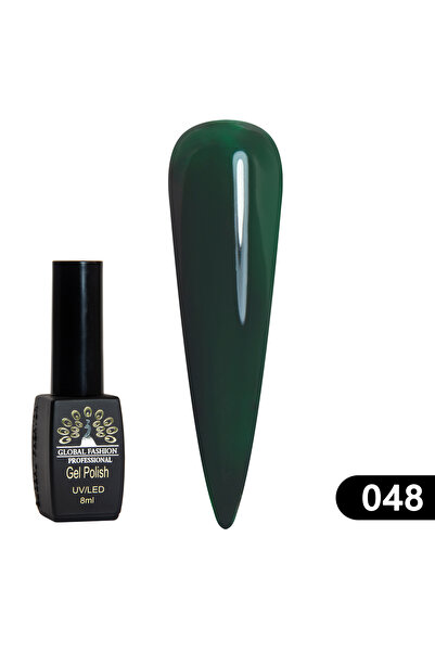 global fashion Ημιμόνιμο βερνίκι νυχιών Black Elite, Global Fashion 8 ml, 048