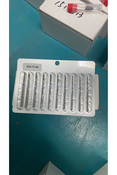 global fashion Diamond cuticle bit, rounded cone, blue belt 850/016B