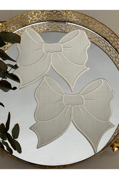 Home Sibelarthome Bow Model 2-Pack Coffee Side Presentation Napkin