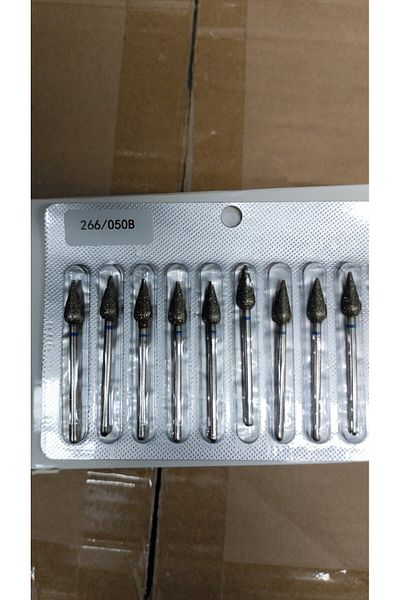 global fashion Bit pentru cuticulă diamant, picătură, brâu albastru, 266/050B