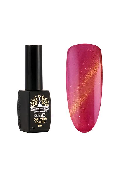 global fashion Oja semipermanenta Cat Eyes 8 ml, 01