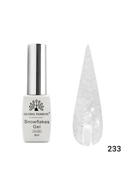 global fashion Oja semipermanenta Snowflakes 8ml, 233