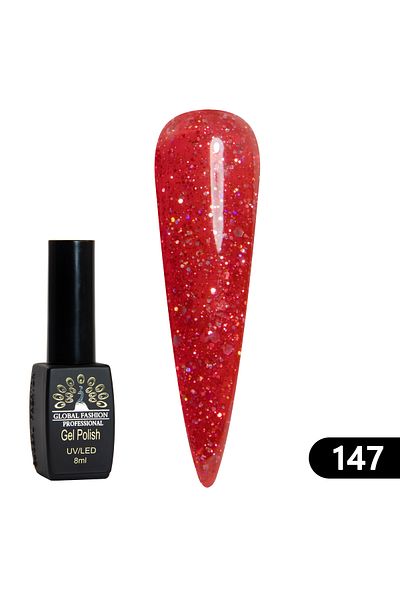 global fashion Oja semipermanenta BLACK ELITE, Global Fashion 8 ml, 147