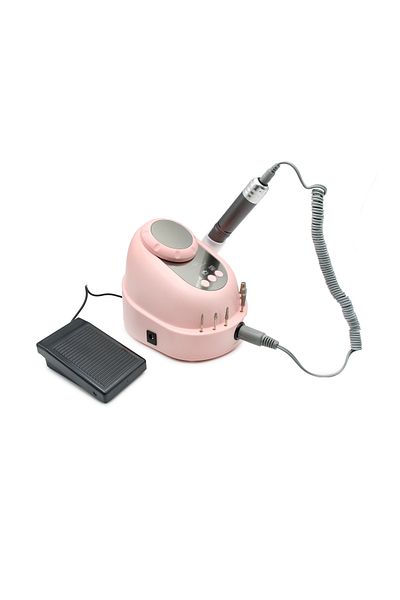 global fashion Electric file for manicure and pedicure 35000 rpm, 68W GF210, pink with gray