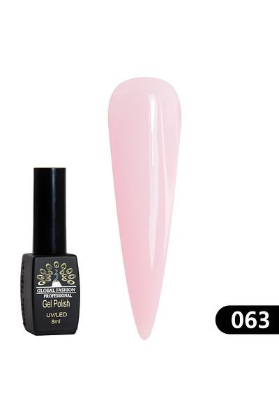 global fashion Oja semipermanenta BLACK ELITE, Global Fashion 8 ml, 063
