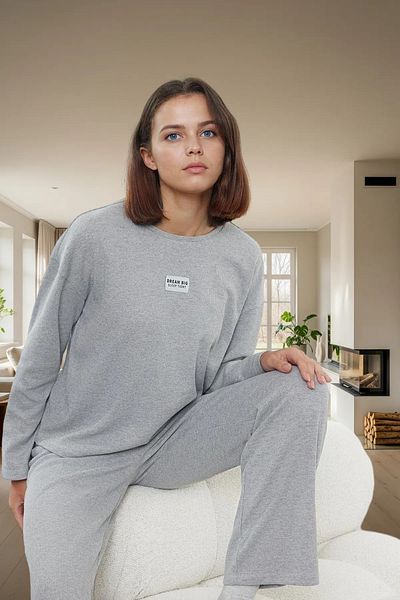 PayBuy Women's Waffle Fabric Pajamas Set Regular Fit Long Leg Homewear Quality Craftsmanship Premium Quality