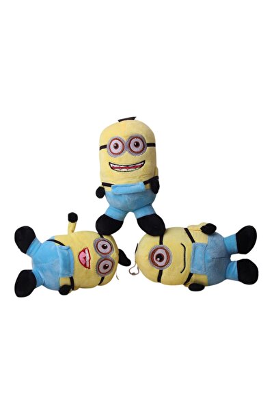e-life shop Despicable Me Minions Çılgın Hırsızlar Stuart Dave Bob 3’lü Peluş Oyuncak Uyku & Oyun Arkadaşı