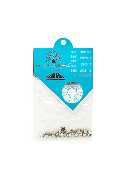 global fashion Pietre unghii tip Swarovski, Global Fashion, argintii