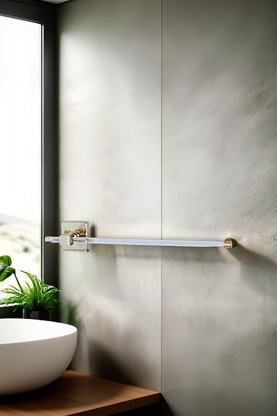 Hagen Gold Gold Plated Luxury Transparent Adhesive Roll Paper Towel Holder Stainless Adhesive Roll Napkin Holder