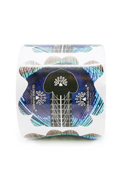 global fashion Χαρτοπετσέτες για νυχιών, 300 τεμ., με σχέδιο παγωνιού