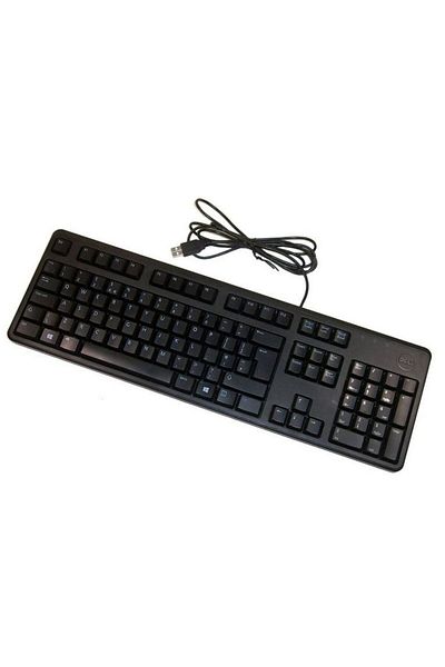 Inna marka Klawiatura DELL Slim DJ491 Pełnowymiarowa USB QWERTY Czarna, DJ491