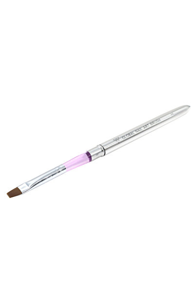 global fashion Pensula cu varf drept pentru aplicare gel UV, Nr. 8