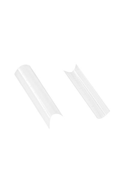 global fashion Tipsuri reutilizabile pentru realizarea extensiilor, transparente, arcuite, set 120 buc