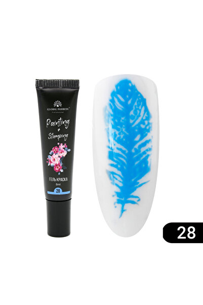 global fashion Set de 6 unități: Gel vopsea pentru pictura si stamping Painti...