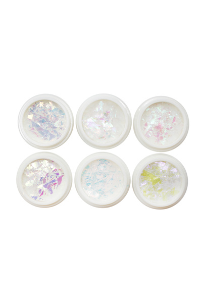 global fashion Σετ 6 διακοσμητικών για νύχια, πολύχρωμα