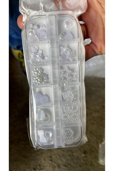 global fashion Figurine manichiură 3D, set (figurine albe)