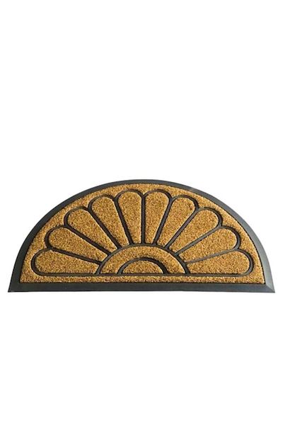 OPTIM DEKO Entry Mat, Modern Design, Rubber and Polyethylene, Highly Durable, DM10, 75x45 cm, Half-Circle