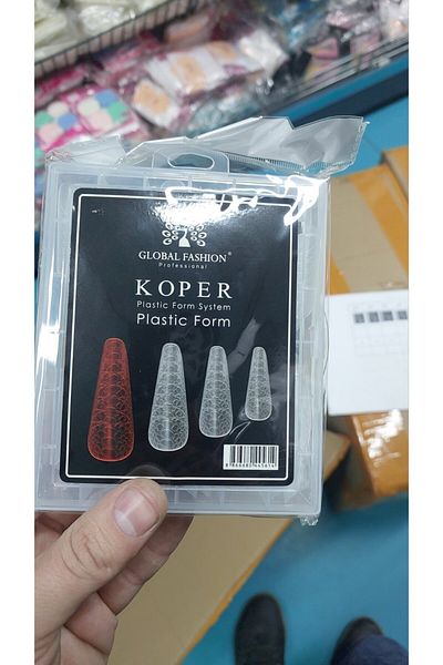 global fashion Tipsuri reutilizabile pentru extensii de unghii, set 120 buc, formă migdală arcuită, imprimeu șarpe
