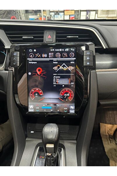 Cadence HONDA CİVİC FC5 TESLA ANDROİD CARPLAY MULTİMEDYA ÇİFT KAMERA 4/64 PRO