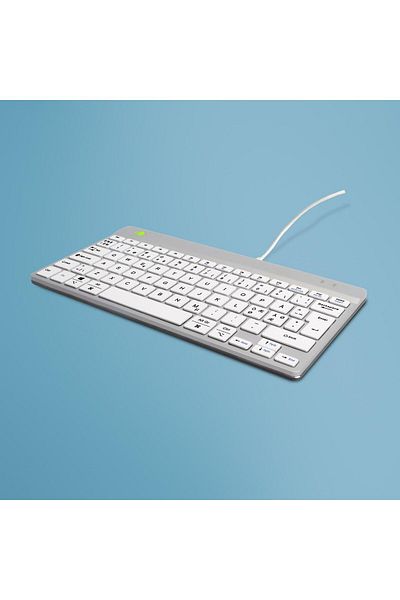 Inna marka Ergonomiczna klawiatura przewodowa R-Go Tools Compact Break QWERTY (ND), biała, RGOCONDWDWH