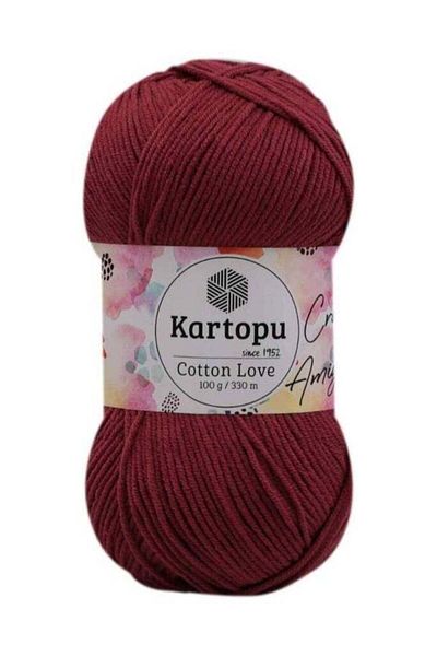 Kartopu K104 Cotton Love Yarn – 100g Soft Cotton-Acrylic Blend, 330m