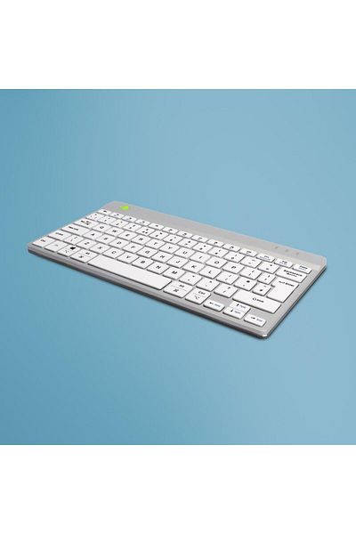Inna marka Klawiatura ergonomiczna R-Go Tools Compact Break, QWERTY (UK), Bluetooth, biała, RGOCOUKWLWH