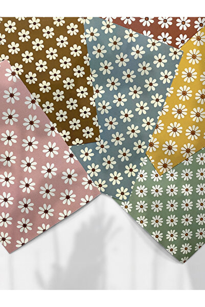 Henno A6 (10,5x14,8 cm) Papatya Temalı 6’lı Kağıt Seti | Scrapbook, Ajanda, P...