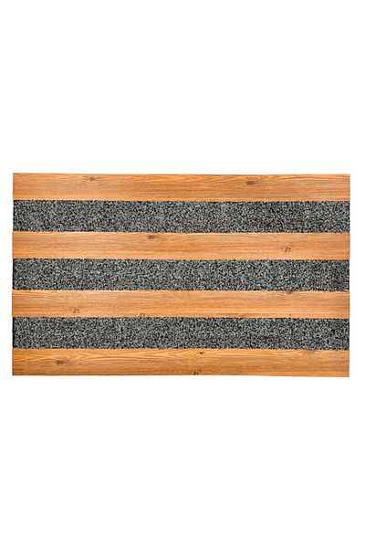 OPTIM DEKO Modern Entry Doormat, Rubber and Polyethylene, DM 07, Brown, 76x46 cm