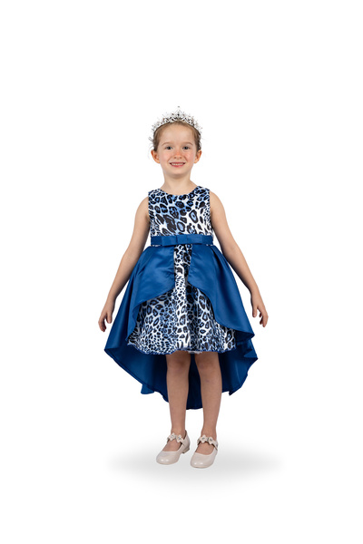 ddaniela فستان حفلة إيمي ليوبارد أزرق