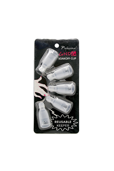 global fashion Clipsuri pentru indepartarea ojei semipermanente set 5 buc - Transparent