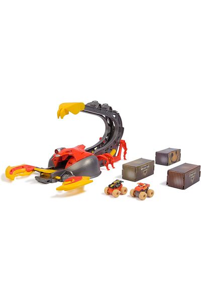Spin Masters Monster Jam Mini Venom Velocity Scorpion Playset