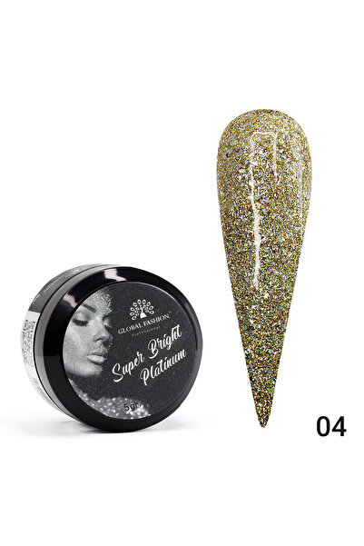 global fashion Set de 3 unități: Vopsea gel Super Bright Platinum, 5 g 04