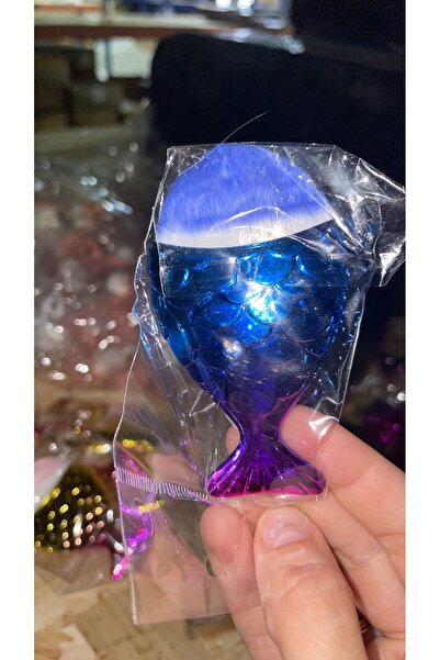 global fashion Perie de pește mini albastru roz