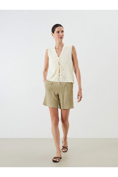 LC Waikiki New Season Women's Shorts with Elastic Waist - S5Rl42Z8