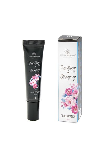 global fashion Gel vopsea pentru pictura chinezeasca si stamping Painting+Stamping 8 ml,01