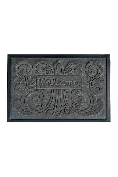 OPTIM DEKO Entrance Mat, Durable, Rubber and Polyethylene, DM20, Gray, 60 x 40 cm