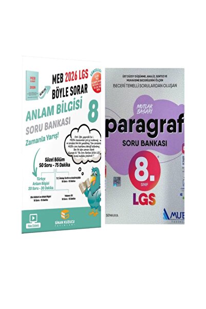 SİNAN KUZUCU YAYINLARI 8. Sınıf 2026 Lgs Meb Böyle Sorar ANLAM BİLGİSİ Soru B...