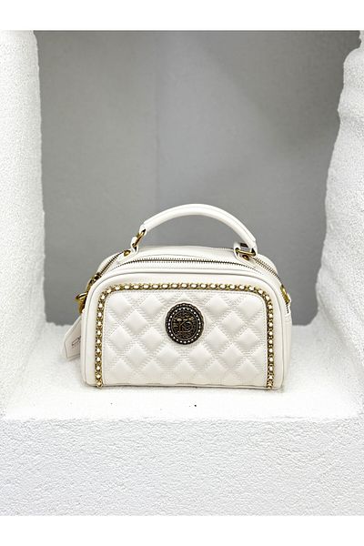 NUR KARACA Dsn B35071 Logo Detail Both Hand and Crossbody Bag for Women