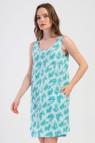 VİENETTA Cotton Women's Wide Strap Nightgown, 408231