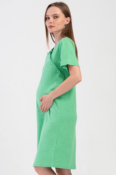 VİENETTA Cotton Women's Short Sleeve Maternity Nightgown, 408135