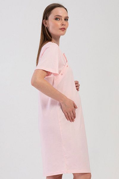 VİENETTA Cotton Women's Short Sleeve Maternity Nightgown, 408135