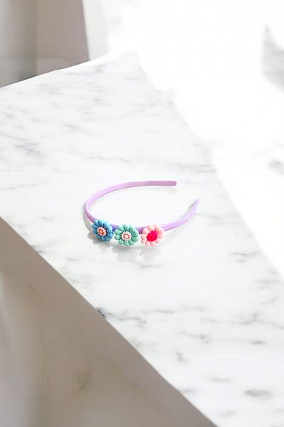 AYMETA Children's Crown in Bright Colors with Flower Figures