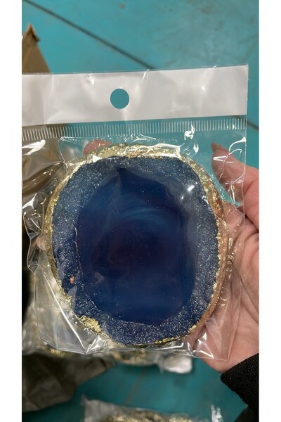 global fashion Paletă în formă de piatră, culoarea albastră