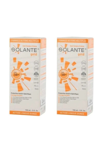 Solante Gold Spf50+ Güneş Koruyucu Losyon 150ml 2 Adet