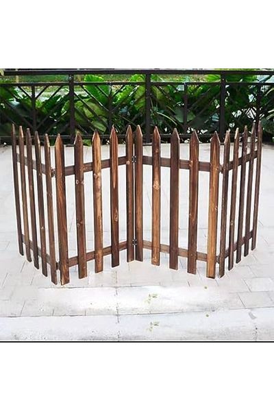 genric FFD 40x160cm Wooden Garden Fence Landscape Garden Decorative Fences Panels Wooden Versatile Fence