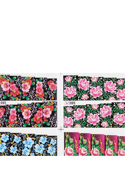 global fashion Tatuaj decor unghii pe baza de apa, modele floare 3